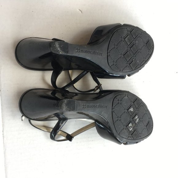 NATURALIZER "KATY" STRAPPY HIGH HEEL WEDGE SANDALS - Picture 7 of 7